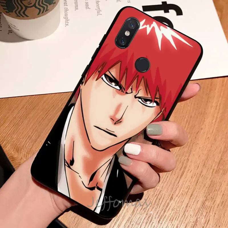 

Japan anime Kurosaki Ichig Phone Case For Xiaomi Redmi note 7 8 9 t max3 s 10 pro lite coque shell cover funda