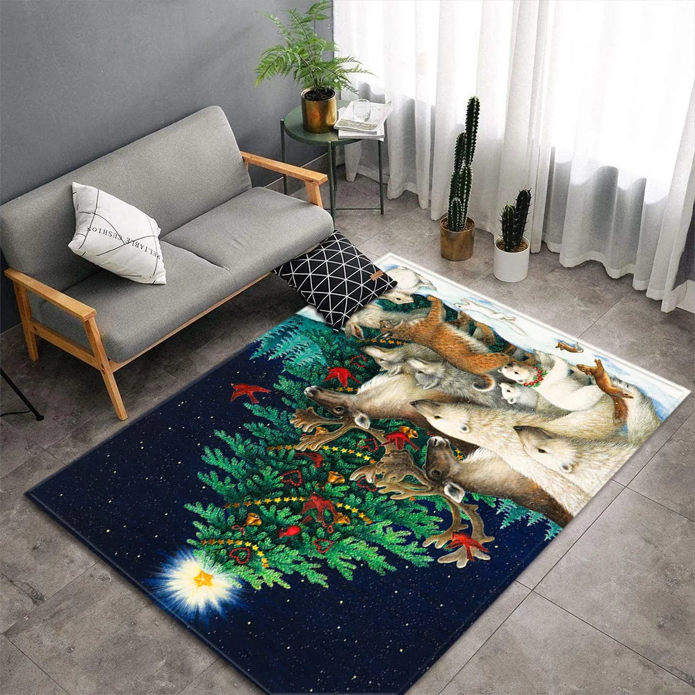 Ковры для гостиной Рождественский ковер спальни украшение детской комнаты