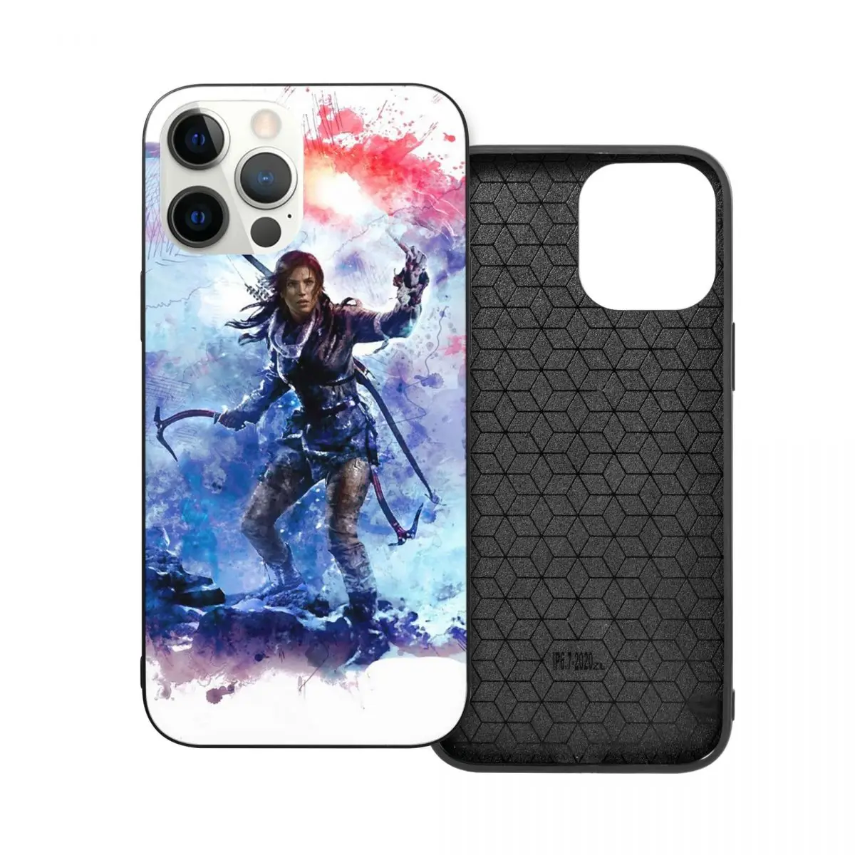 

Tomb Raider Painting PC Glass TPU Phone Bumper for iPhone 12 11 Xs Xr X Pro Max Mini 7 8 Se2 Plus 6 6S