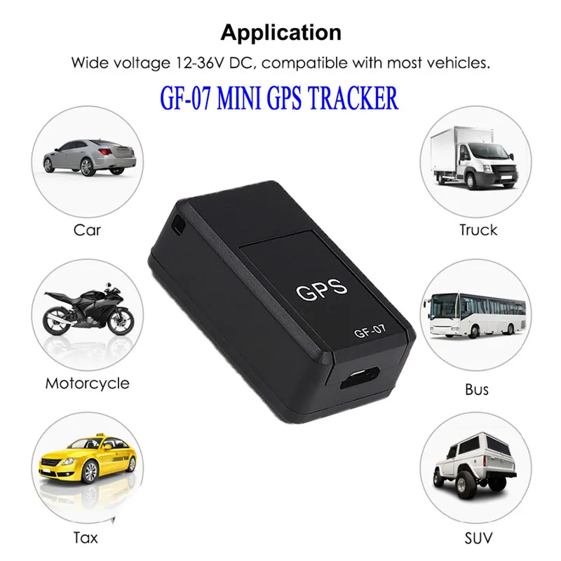

GF07 Ultra Mini Vehicle GPS Tracker Long Standby Magnetic GSM/GPRS Real Time Car Locator System Tracking Device