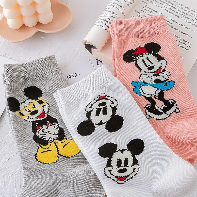 Женские носки Disney с рисунком Микки Мауса хлопок цвета на выбор | Детская одежда и