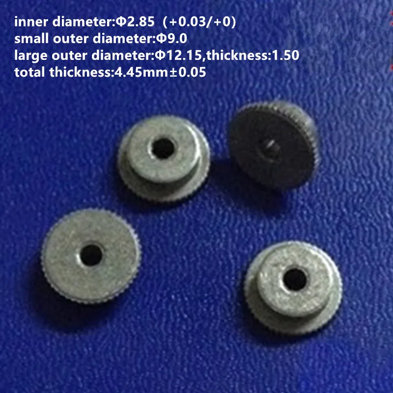 

5pcs Powder Metallurgy Shaft Base Inner Hole 2.85mm Small OD 9mm Large OD 12.15mm