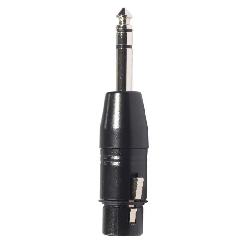 Позолоченный Аудио адаптер 3 Pin XLR Mic Женский до 6 35 мм Мужской усилитель для