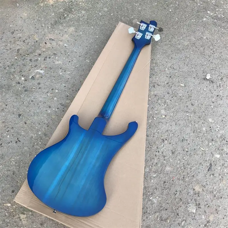 Rick 4003 modelo Ricken 4 cuerdas cuerpo de Ceniza con cuello a través bajo eléctrico guitarra Океанский bluecolor Envio