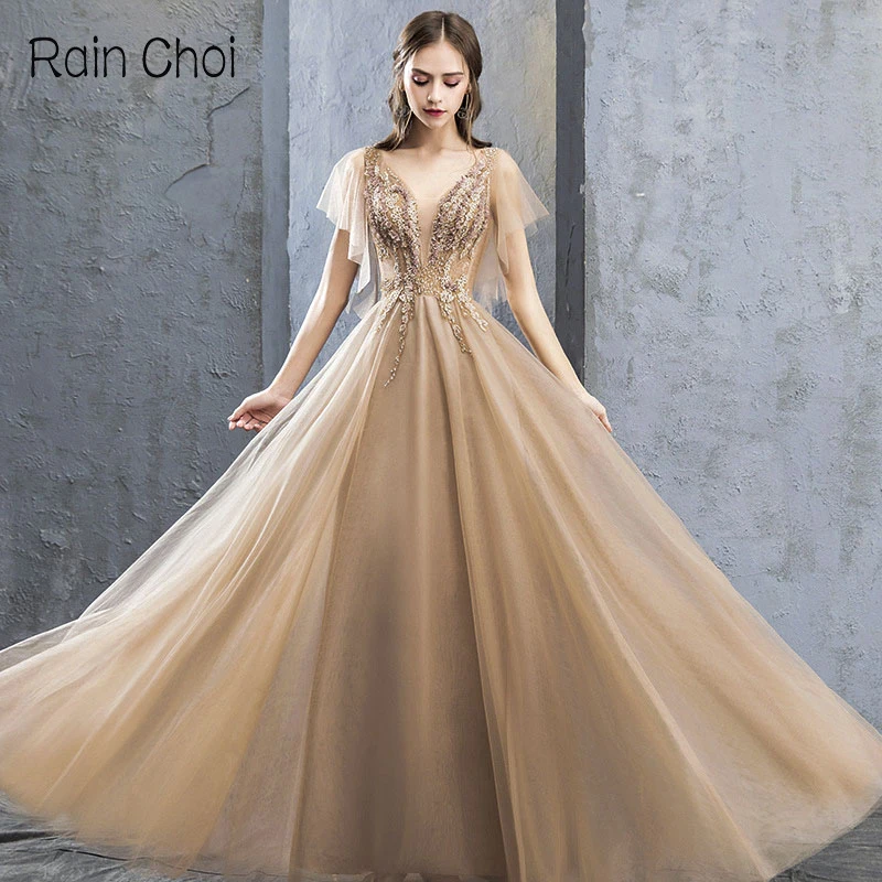 

Evening Dress for Women 2021 A Line Long Formal Party Gowns Vestidos De Noche
