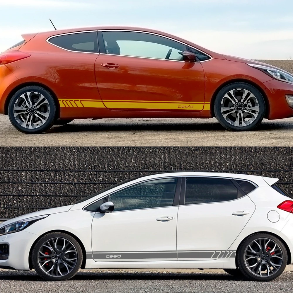 

2 шт., автомобильные виниловые наклейки для Kia Ceed