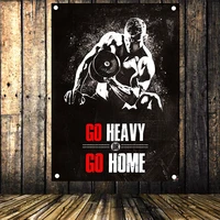 motivational posters for gym set of flag banner workout gym canvas painting tapestry wall art mural stickers home decoration f5