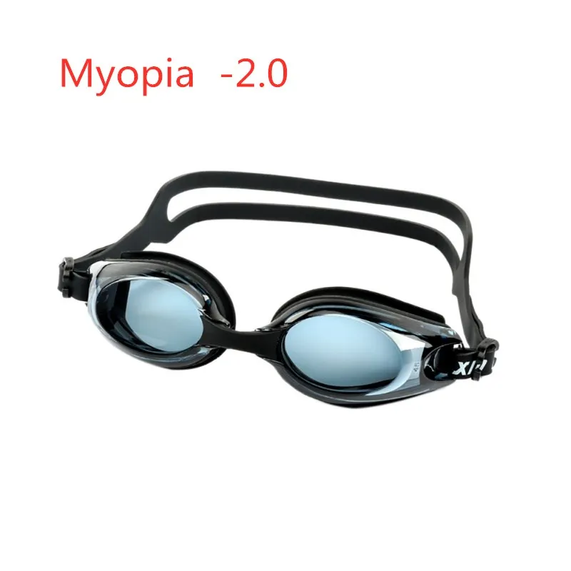 Myopia -2.0 Горячая Летняя черная Анти-туман с покрытием водная диоптрия плавательные очки маска для взрослых по рецепту оптическая близорукость плавательные очки - Цвет: Myopia -2.0