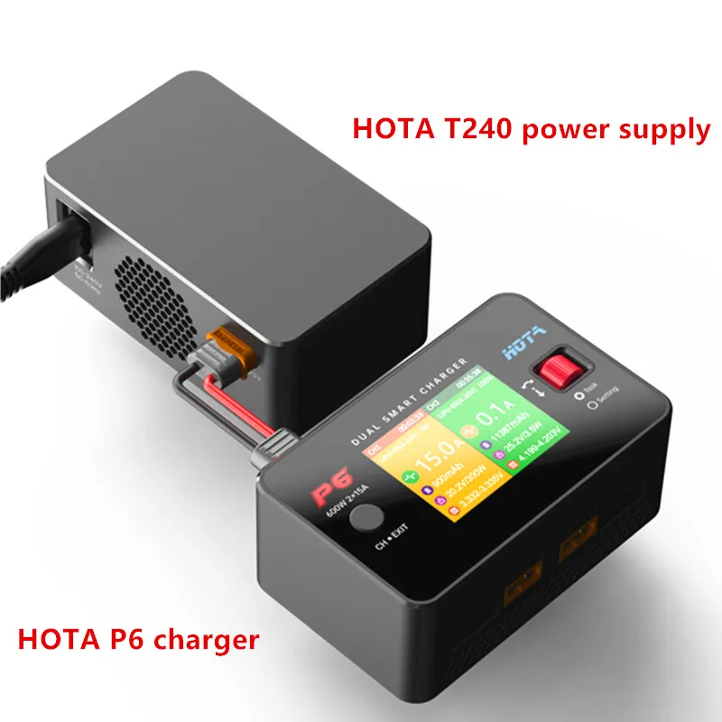 HOTA F6 1000 Вт 250 x4 15Ax4 4-канальное умное балансирующее Зарядное устройство USB-A Type-C для