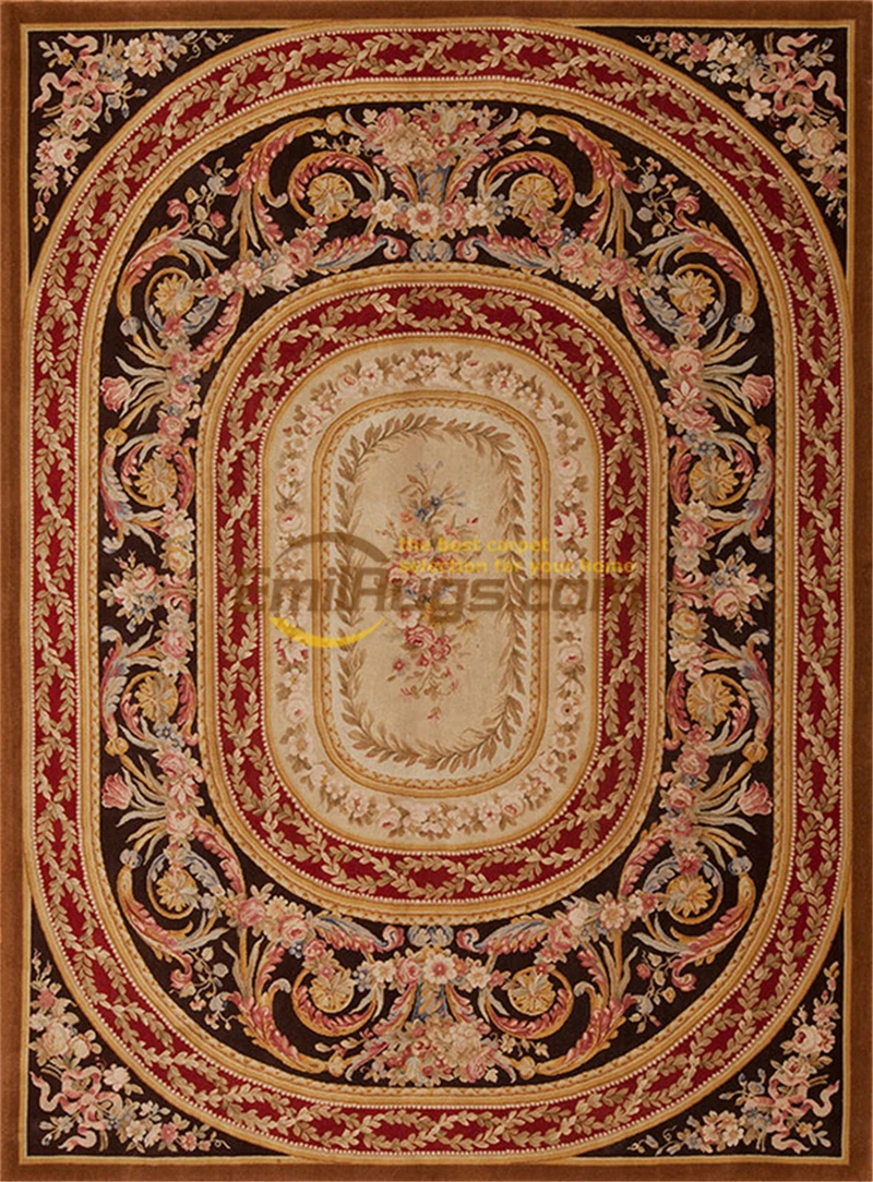 Koop Antieke Decor Tapijt Woonkamer Slaapkamer Huishoudelijke Ronde Gebied Tapijt Art Tapijt Natuurlijke Schapen Wol 2173-2 9X12