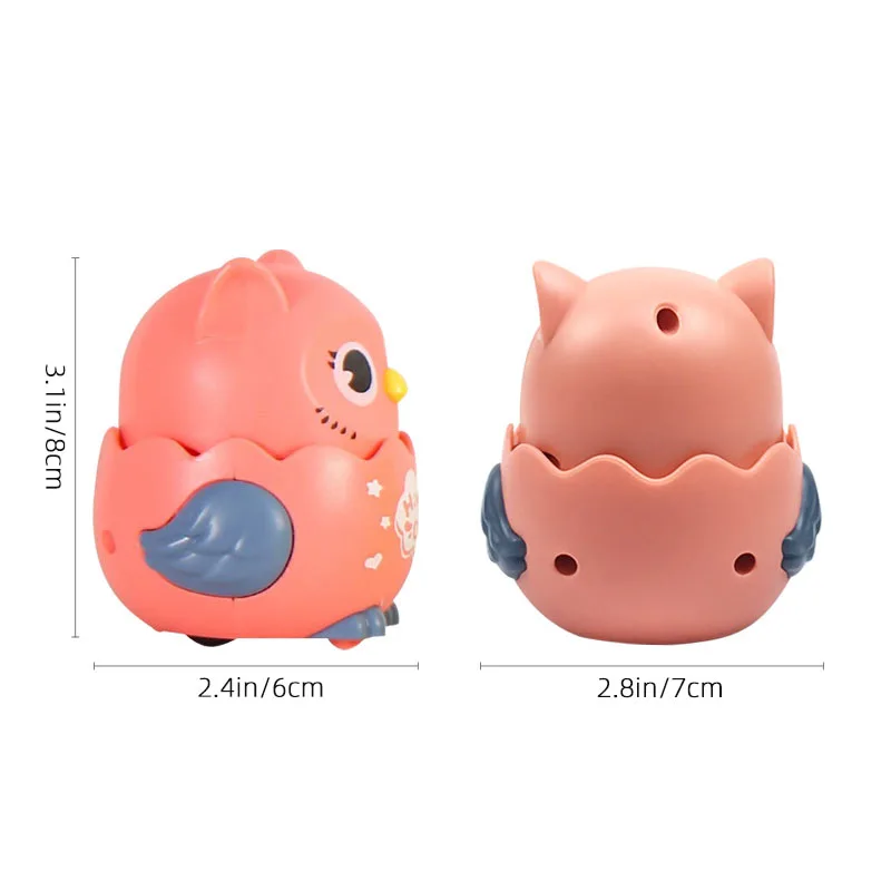 

Cute Baby Rattle Toys Cartoon Owl Snails Press Back Force Inertial Slide Toy Rotatable Infant Mobile Educational Toy Kids Gift
