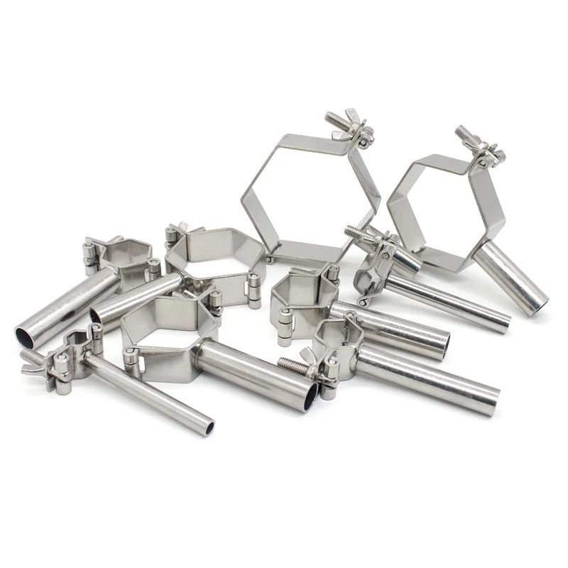 

304 Stainless Steel Hexagonal Pipe Bracket/Pipe Rack/pipe Clamp/Pipe Fixing Card/Desktop Pipe Bracke