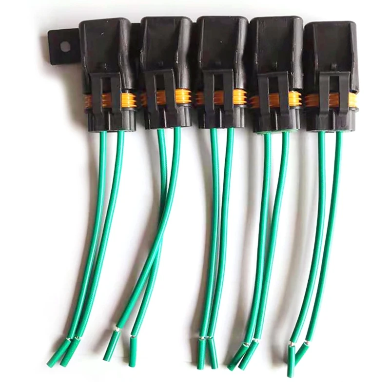 

5 Pack Automotive/Marine Weatherproof Blade Style ATO/ATC Fuse Holder with Cover 12 Gauge AWG 30A