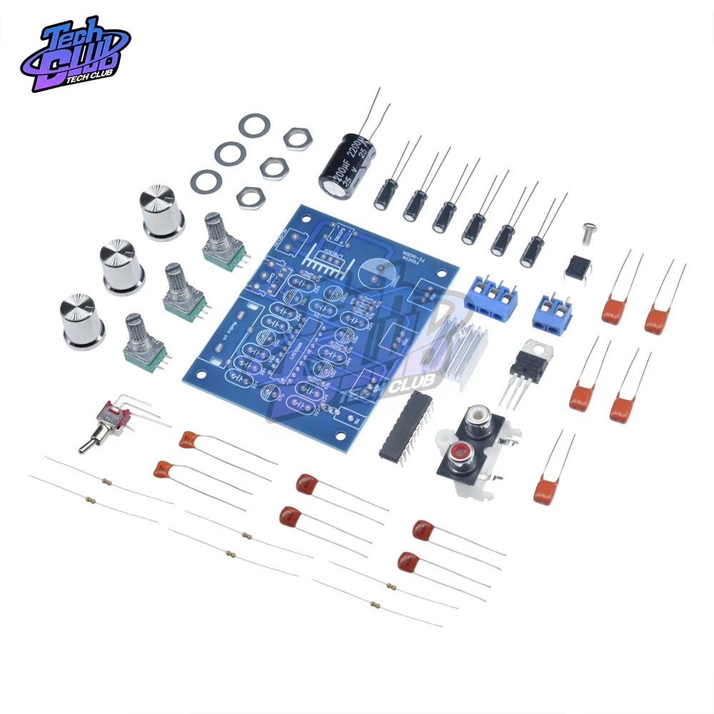 LM1036N Высокая Температура регулятор громкости комплект DIY Набор LM1036 DC тональный