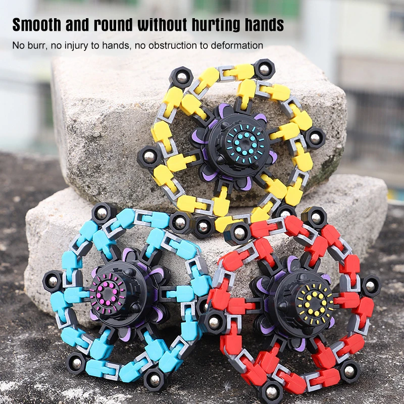 Игрушки с гироскопом на кончик пальца Детские сенсорные пальцы DIY деформируемые