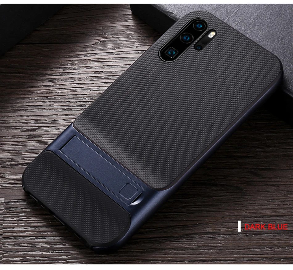 CAPSSICUM чехол с подставкой для huawei P30 Pro Чехол s PC силиконовый гибкий тонкий гелевый противоударный чехол с подставкой для задней панели P30PRO