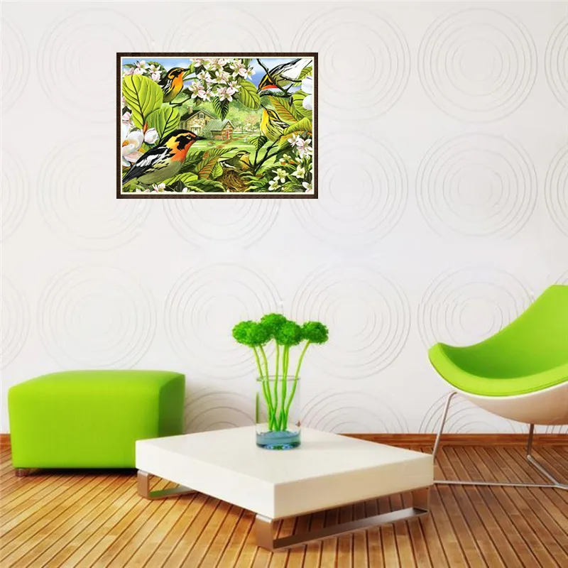 

5D new full diamond flower and bird diamond painting embroidery decoration home decoration