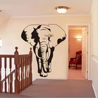 Огромный слон джунгли на стену для домашнего декора анималистический настенный Стикеры Гостиная Спальня сафари слон Настенная Наклейка с животными детская комната Viny домашний декор