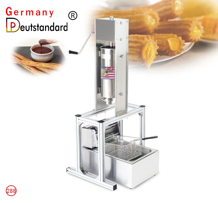 

Hot Sale Popular 5L Commercial Spanish Churro Maker Machine With 6L Fryer Maker Churros Making Machine With CE In High Quqlity