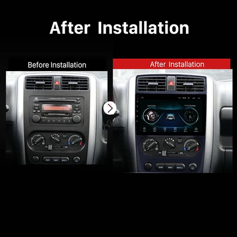 KiriNavi 2 Din Android 8,1 автомобильный Dvd Gps навигатор для Suzuki Jimny Android автомобильный Радио мультимедийный плеер- Bluetooth