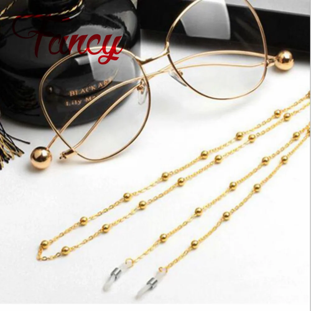 Модные серебристые и золотые солнцезащитные очки для чтения цепочка очков шнуры