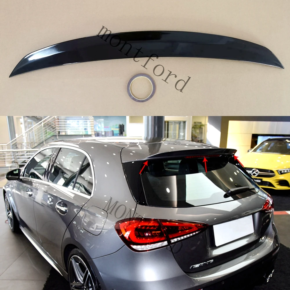 

Задний спойлер W177 для Mercedes Benz A Class A180 A160 A200 A220 A250 A45 A35 хэтчбек 2019 2020-2024 автомобильный Стайлинг заднее крыло губа