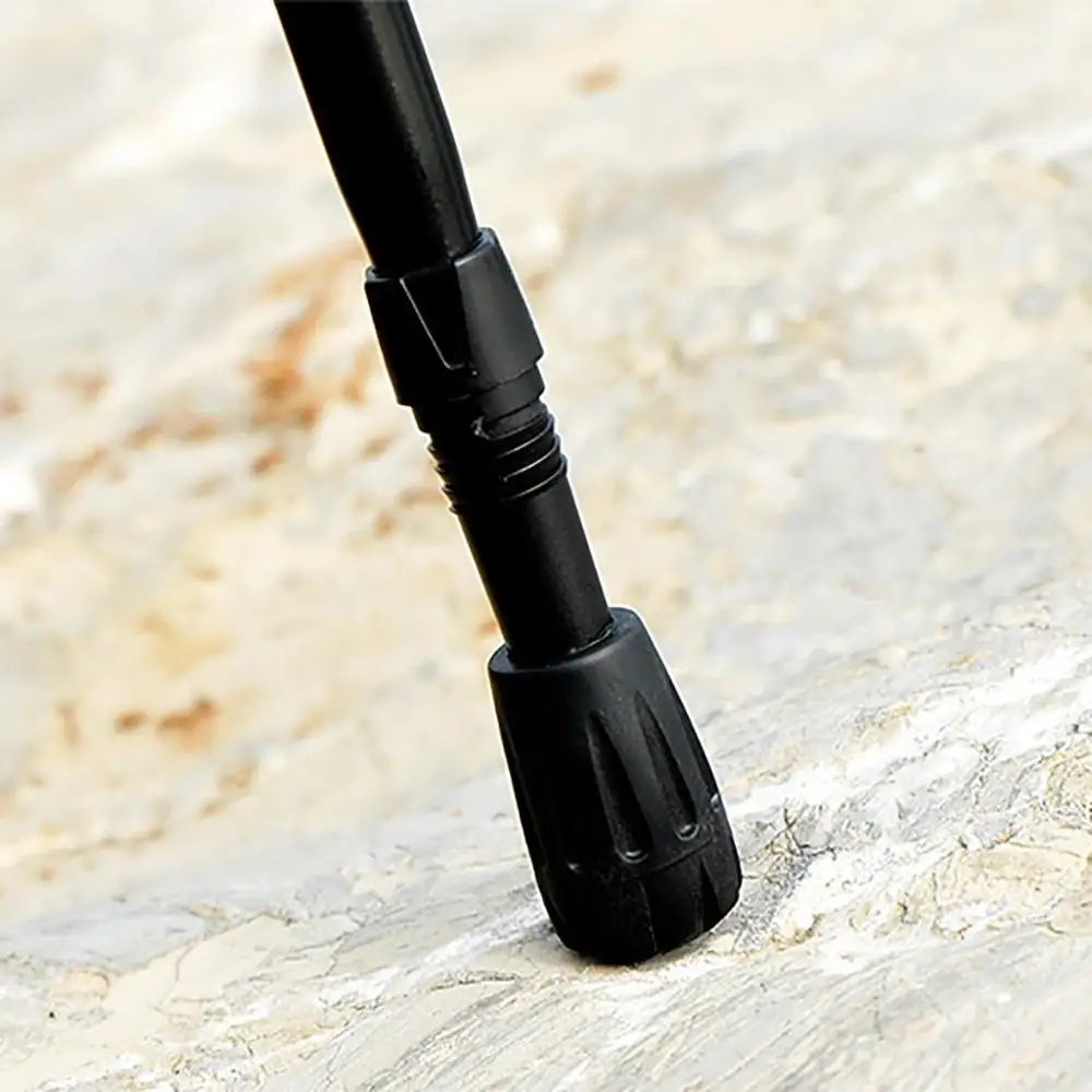 Черные наконечники для ходьбы защитные трекинговой стойки круглая крышка ног