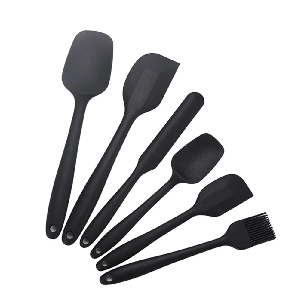 

6pcs Heat Resistant Silicone Cookware Set Nonstick Spatula Scraper Oil Brush Shovel Cooking Tools Household Kitchen Tool Gadgets