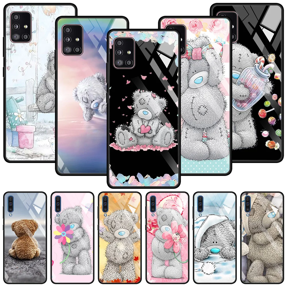 

Tempered Glass Cover For Samsung Galaxy A51 A71 A91 A72 A52 A81 A41 A31 A21 A21s M51 M31 M21 Cute Tatty Teddy Bear Me To You