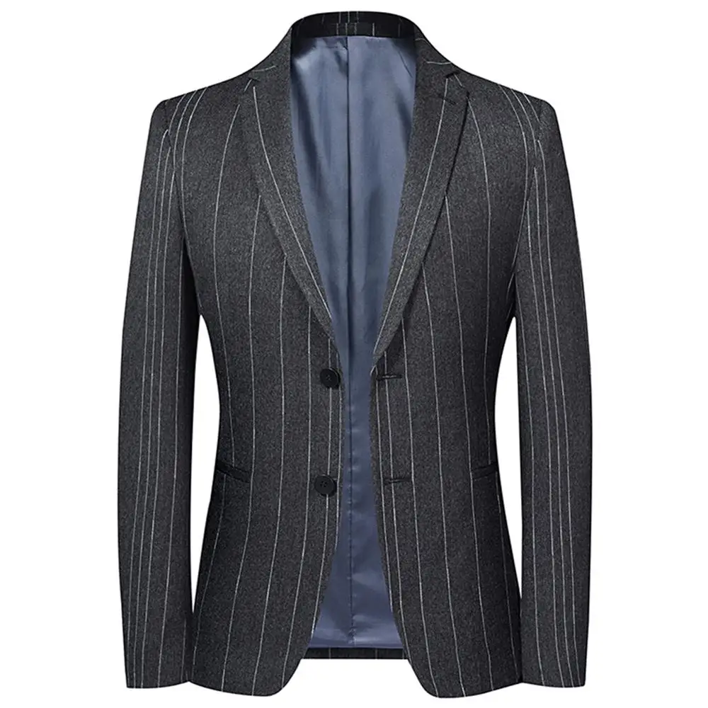 YUNCLOS мужской вязанный блейзер с двумя пуговицами деловой Повседневный тонкий