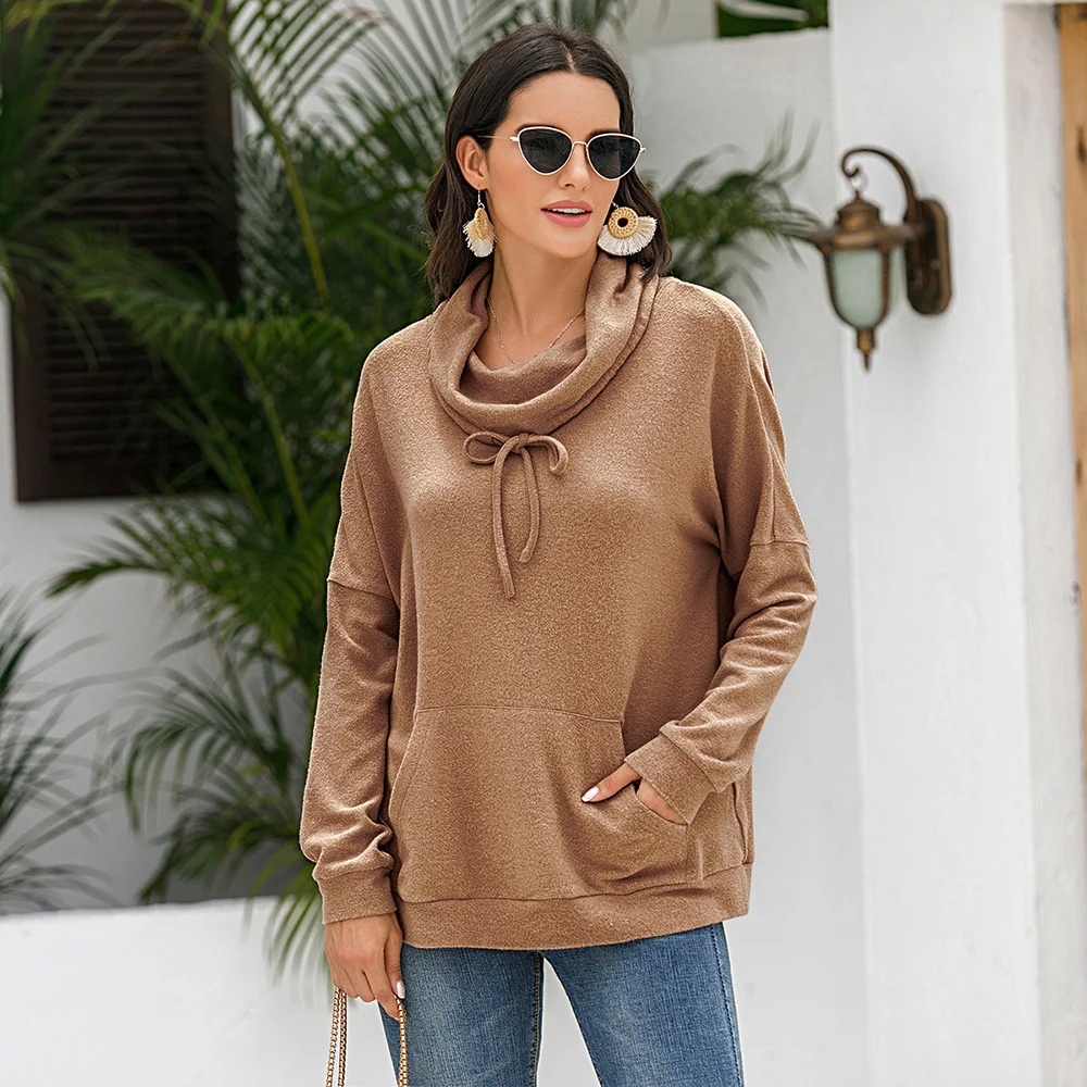 

Autumn and winter cashmere loose long sleeve solid color Pullover Sweater Free shipping The new listing