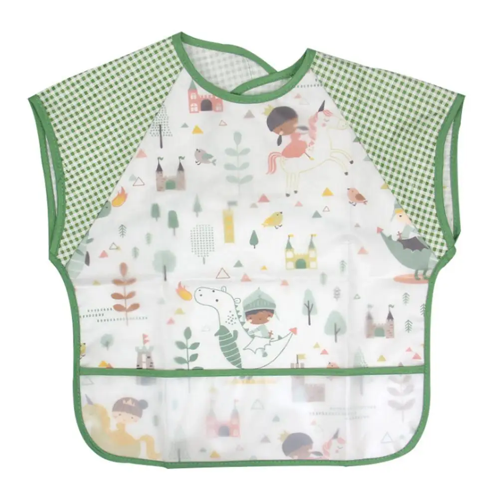 

New Cotton Bib Bib Baby Eating Anti-Clothing Thin Section Sleeveless Bib Waterproof Gown Apron Anti-Dressing Sleeveless Bib