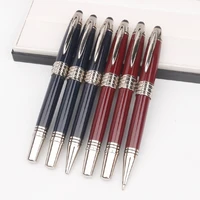 luxury metal navy blue ballpoint pens roller ball pens high quality fountain pen for writing kawaii stationery gift without box