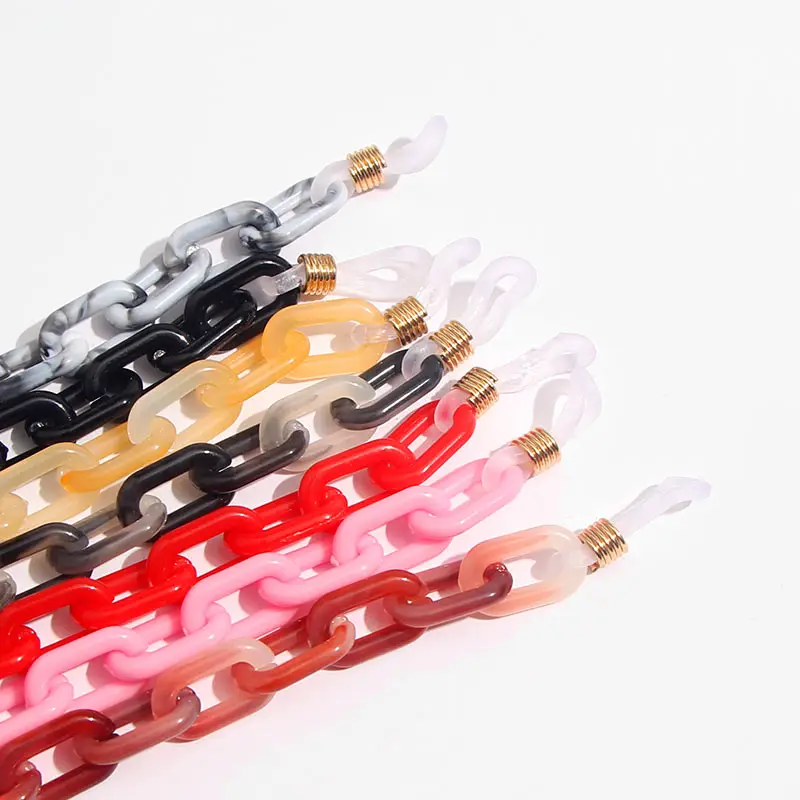 JJFOUCS 75 см Разноцветные акриловые очки с цепочкой для чтения Женские аксессуары