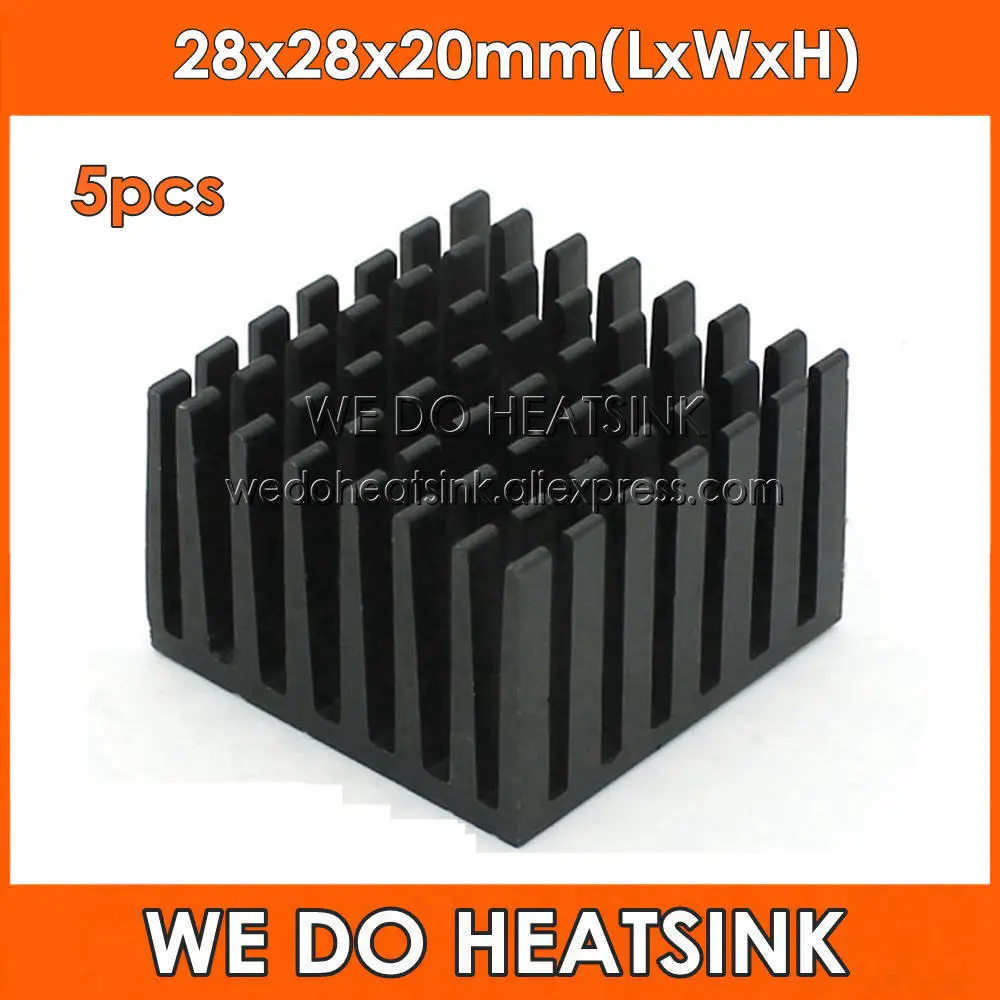5 шт. алюминиевые радиаторы для процессора 28x28x20 мм|cpu collection|cpu fan high speedradiator kawasaki |