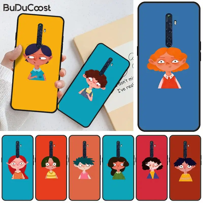 

Riccu Cute character cartoon illustration Phone Case For OPPO A9 2020 R11 11S plus Realme 2 3 3 5 5pro C2