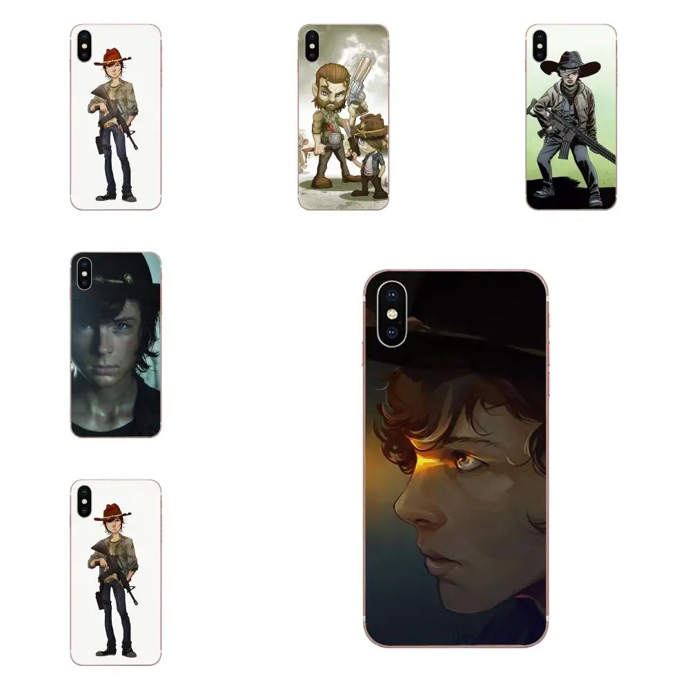 Walking Dead Карл Граймс для Apple IPhone X XS Max XR 4 4s 5 5C 5S SE 6 6S 7 8 Plus Мягкий силиконовый