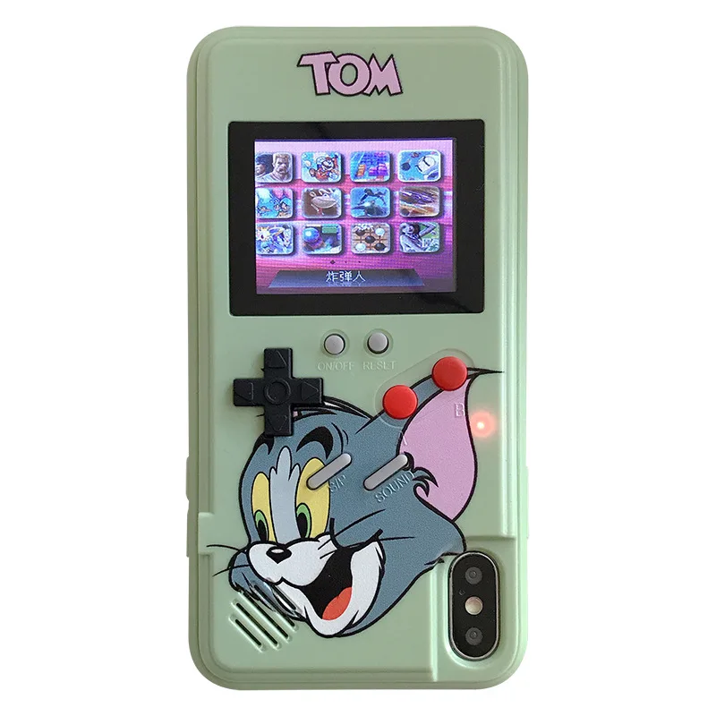 

For iPhone 11 Case Gameboy Phone Case 6 7 8 Plus X XS XR XS MAX 12 PRO MINI Playable Game Boy Cover For iPhone 12 Pro Max Case
