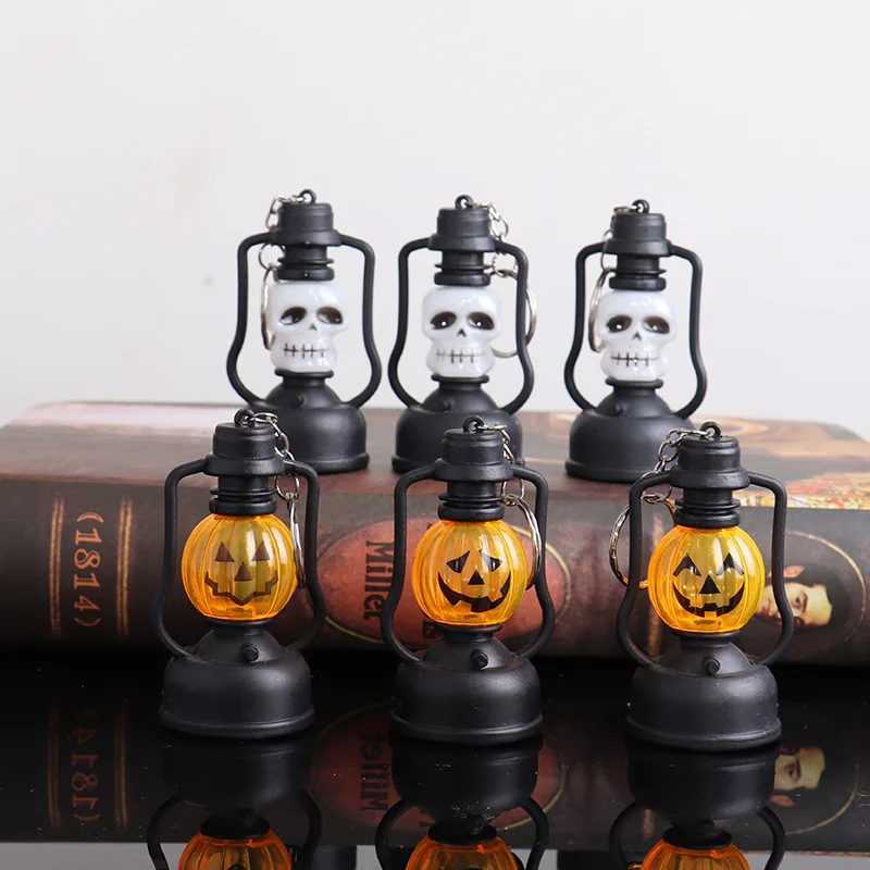 

Halloween Pumpkin Lamp Skull Head Gradual Flash Horselight Bar Decorative Plastic Portable Night Light