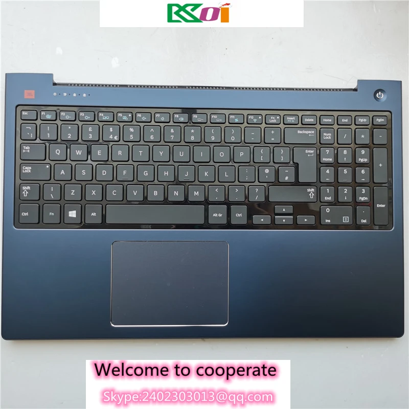 

Клавиатура для ноутбука Samsung np670z5e, 570z5e, np680z5e, 680z5g, голубая