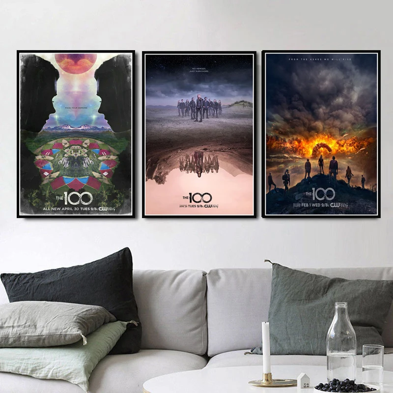 

Canvas Poster Prints Hot The 100 New Season TV Series Show Movie Modern Painting Art Wall Pictures Living Room quadro cuadros