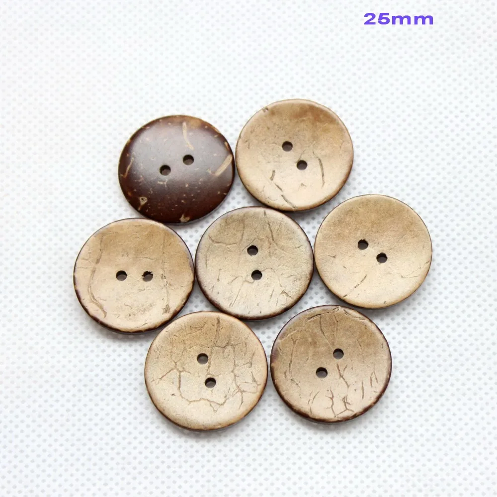 Индивидуальные кокосовые пуговицы 100 шт. 25 мм оптовые поставки с вашим