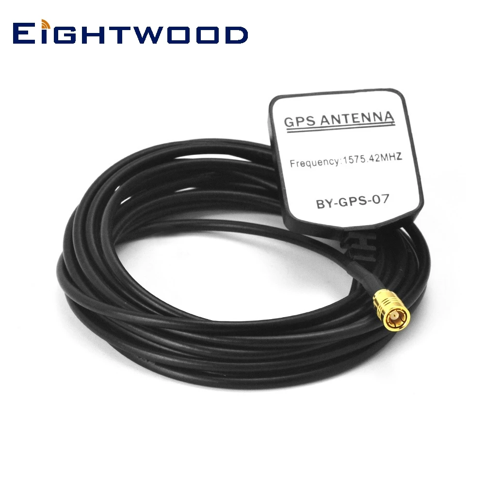 Eightwood Автомобильная внешняя антенна GPS активная с разъемом SMB RF коннектором 1575 42 ±