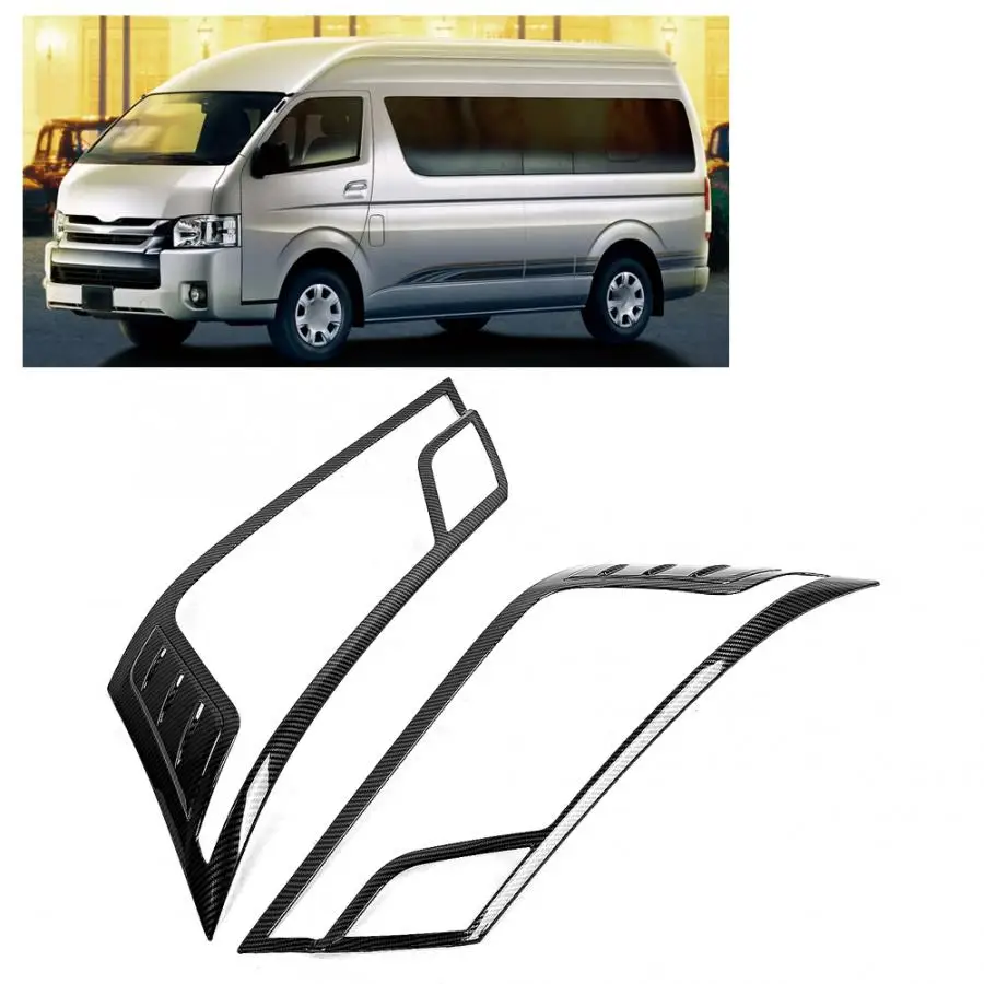 Декоративная оправа для передних фар 2 шт. Toyota HiAce 2019 хромированный Стайлинг