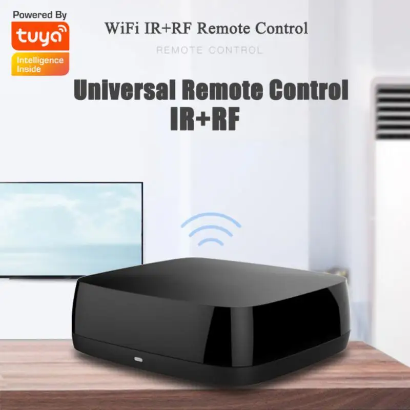 

Tuya WiFi IR RF433 Remote Control For Air Conditioner/TV /DVD, Universal Smart Remote Control Work With Alexa, Google Home