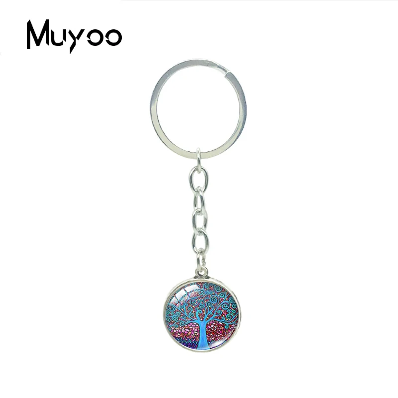 2019 новый брелок Инь Древо жизни двойная сторона Подвески Винтаж деревья Yinyang