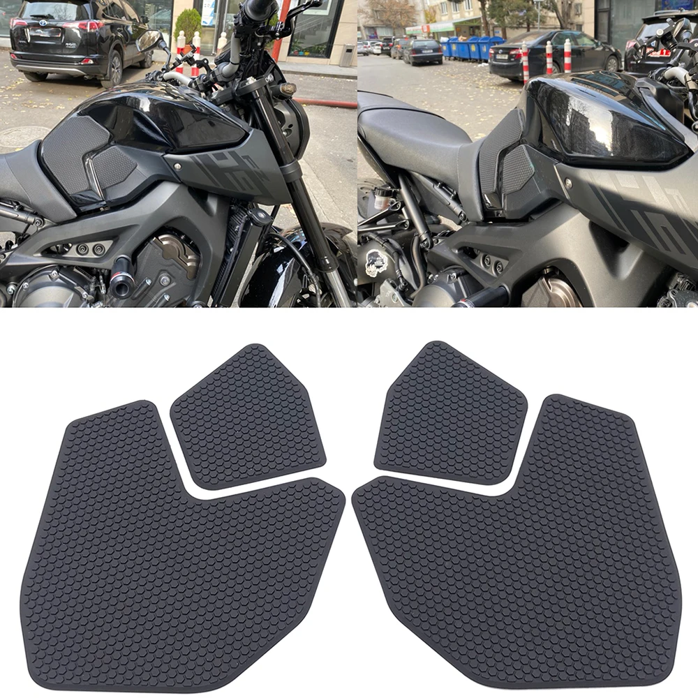 

Motorcycle Tank Traction Pad Side Gas Knee Grip Protective Sticker Protector For YAMAHA FZ09 FZ 09 MT 09 MT09 2015 2013-2020