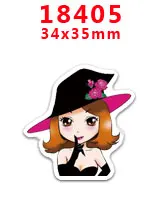 18405 30 шт мультфильм персонаж плоское украшение из смолы PR 17585 - Цвет: 18405