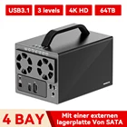 Корпус для внешнего жесткого диска K35274D, 4 слота, USB3.1 Type C до 3,5 дюйма SATA