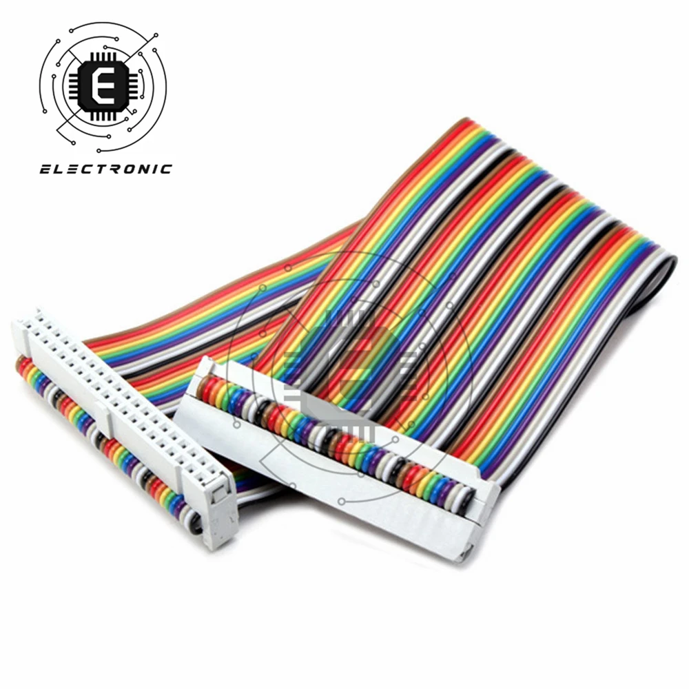 40-контактный кабель GPIO с радужной лентой 20 см подходит для Raspberry Pi 2 Type B + и набора